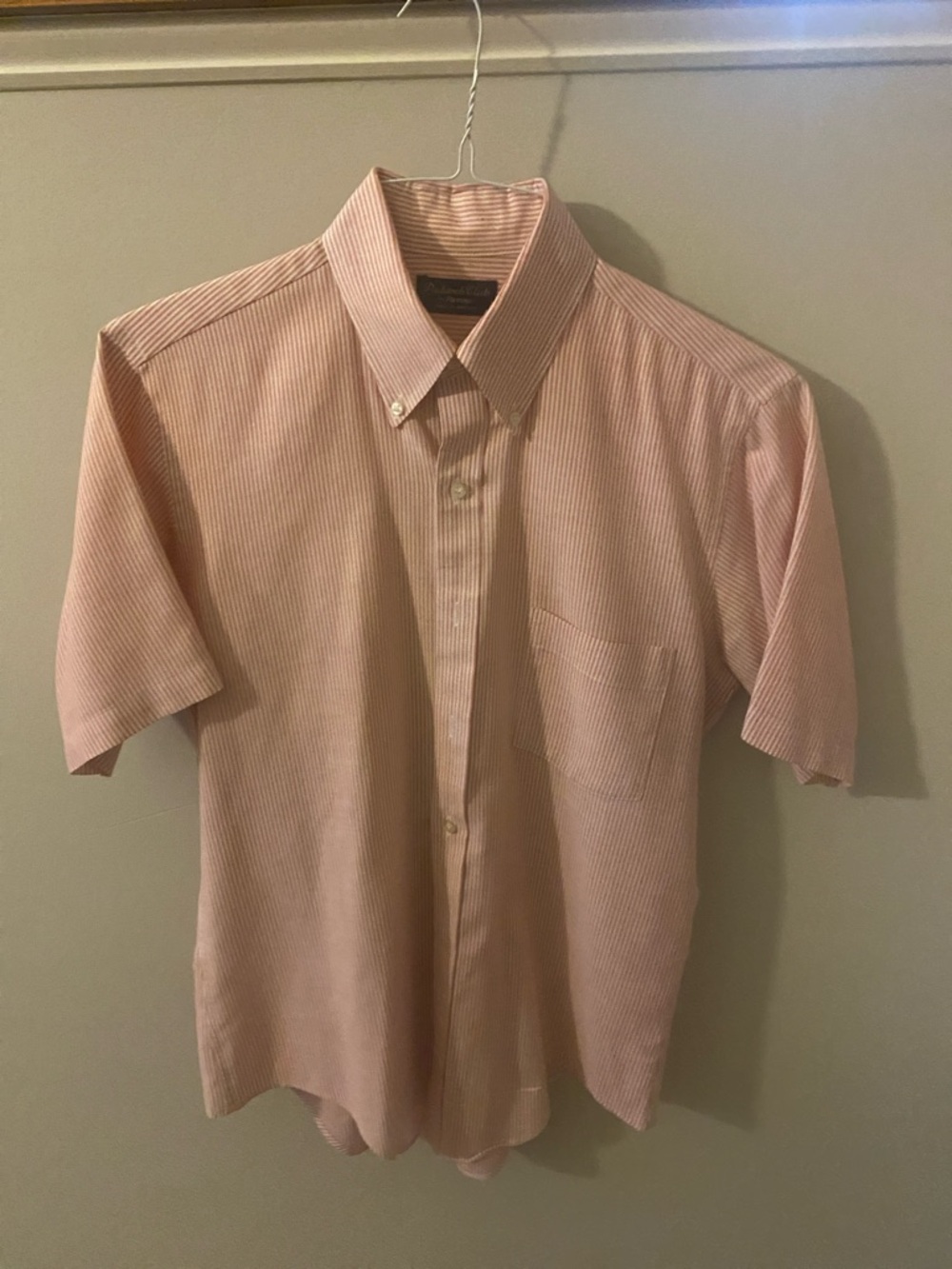 Short Sleeved button down dress shirt. 15 1/2” neck